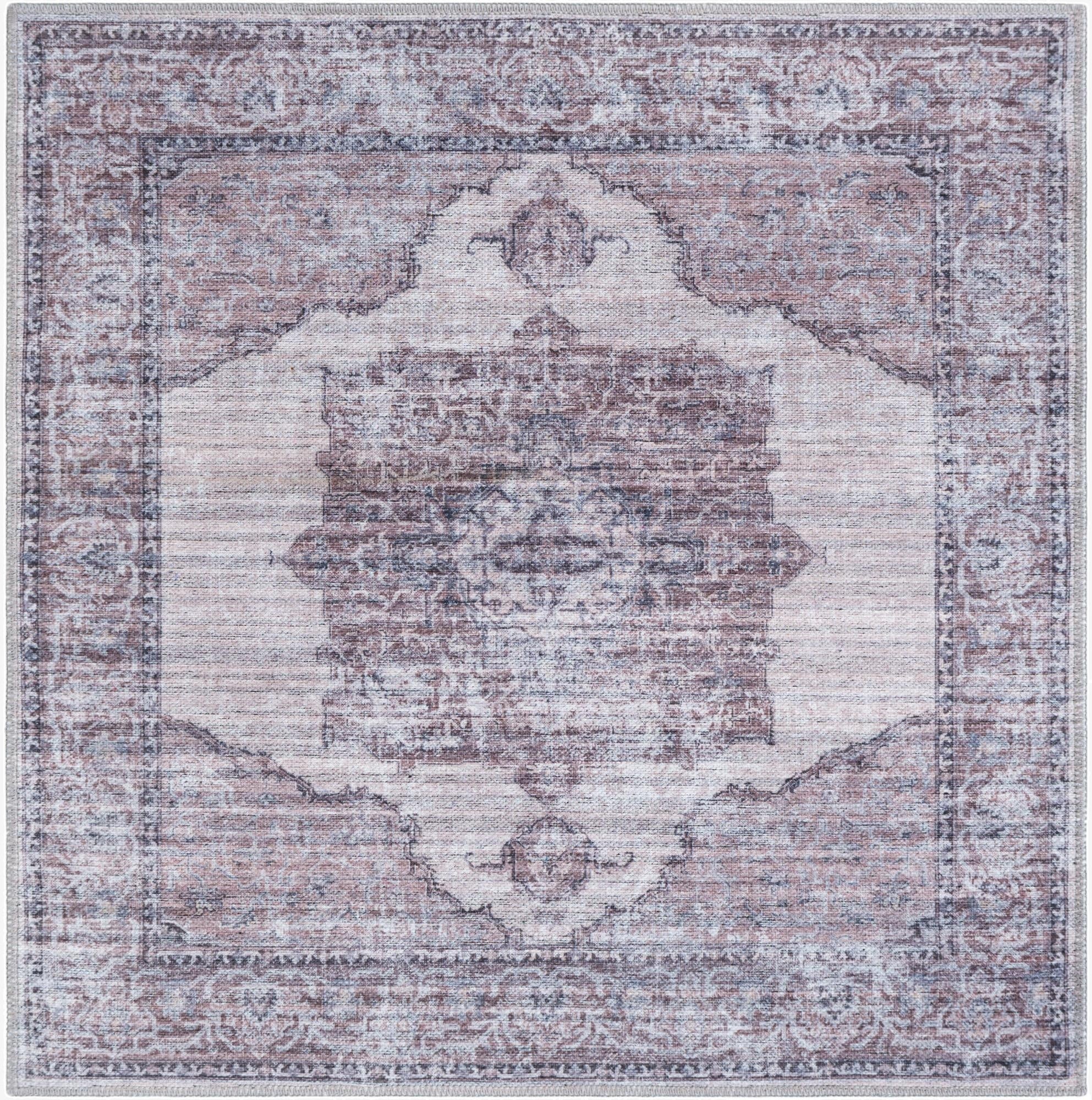 3' 3 x 3' 3  Washable Mangata Square Rug