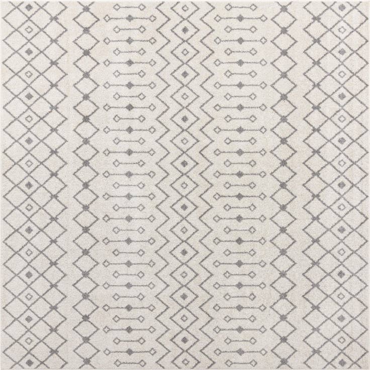 Detail image of 10' x 10' Moroccan Trellis Square Rug