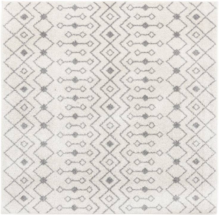 Detail image of 6' x 6' Moroccan Trellis Square Rug
