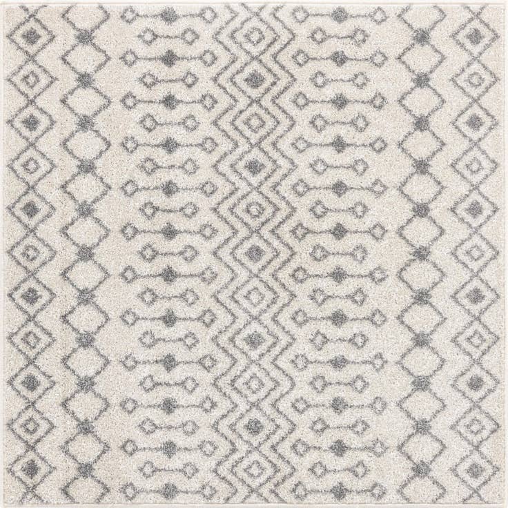 Detail image of 4' x 4' Moroccan Trellis Square Rug