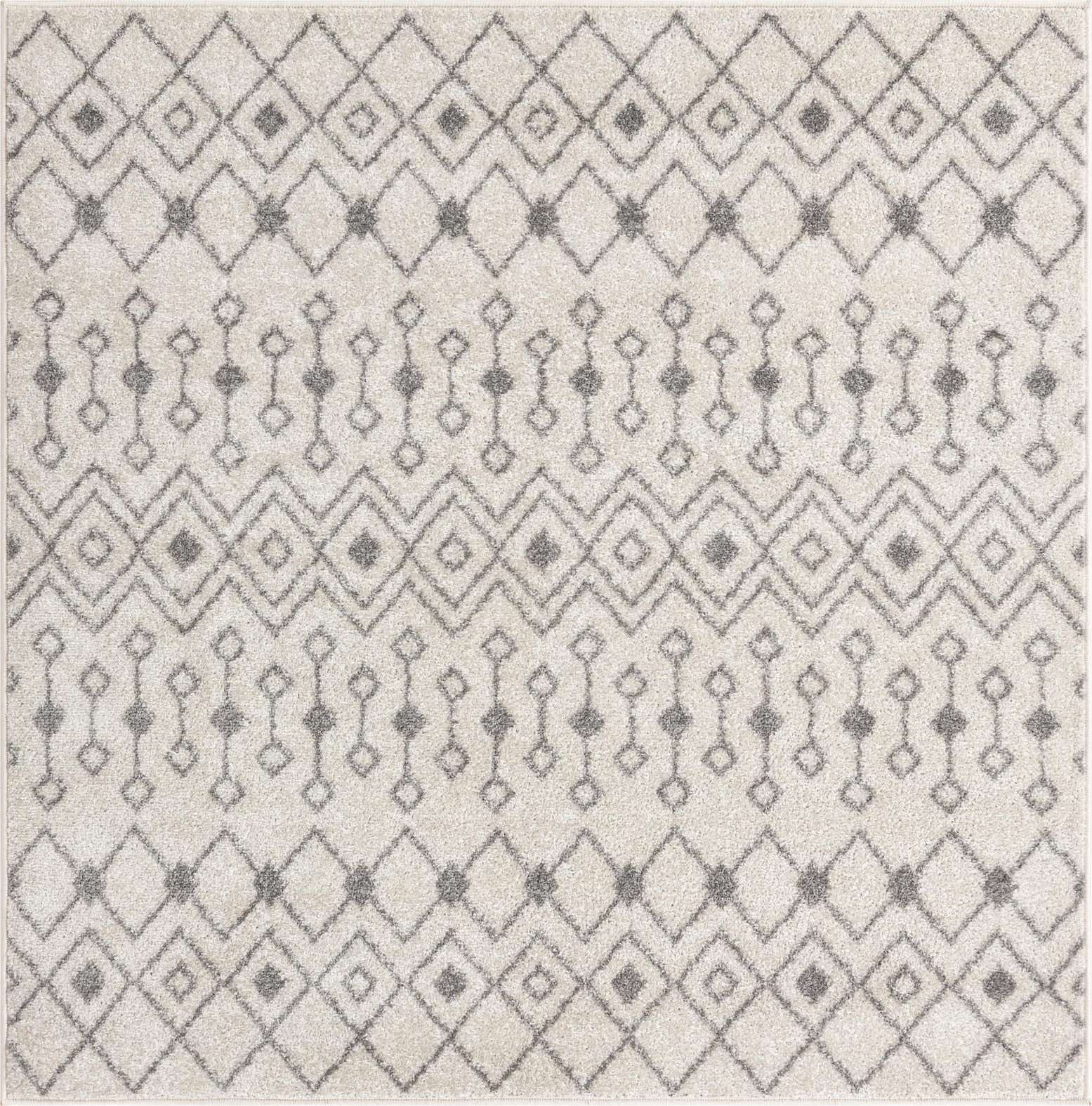 5' 3 x 5' 3 Moroccan Trellis Square Rug