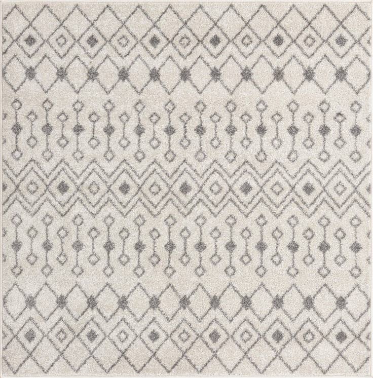 Detail image of 5' 3 x 5' 3 Moroccan Trellis Square Rug