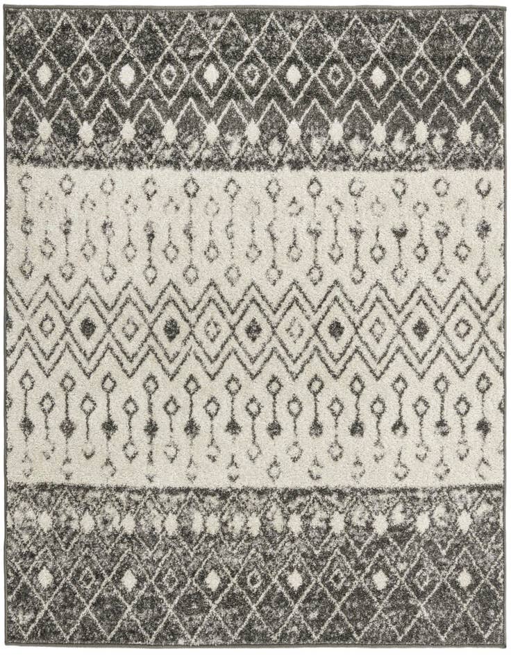 Detail image of 5' 3 x 5' 3 Moroccan Trellis Square Rug