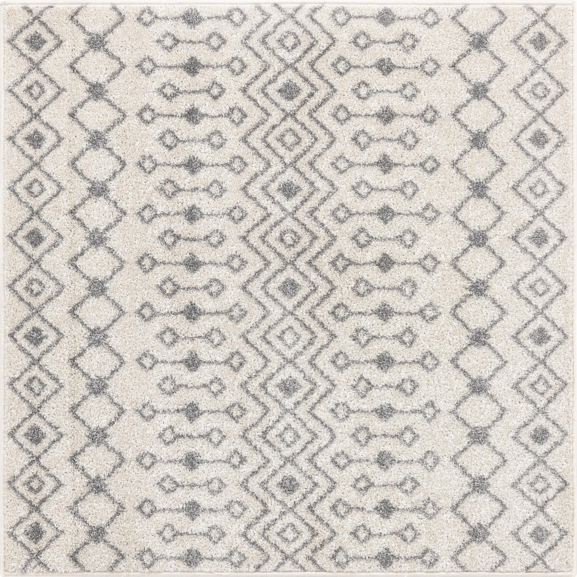 Primary image 4' x 4' Moroccan Trellis Square Rug