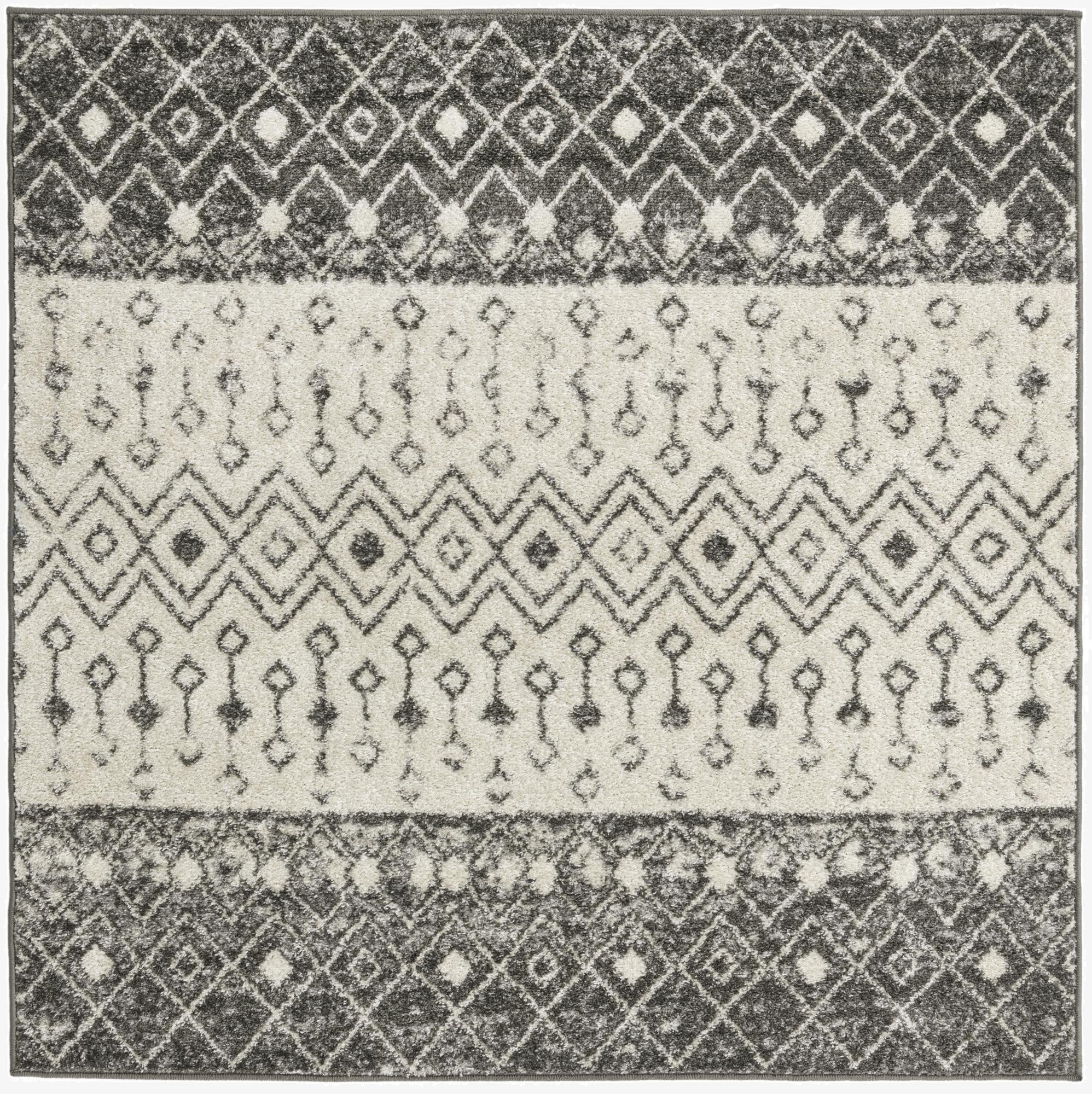 5' 3 x 5' 3 Moroccan Trellis Square Rug