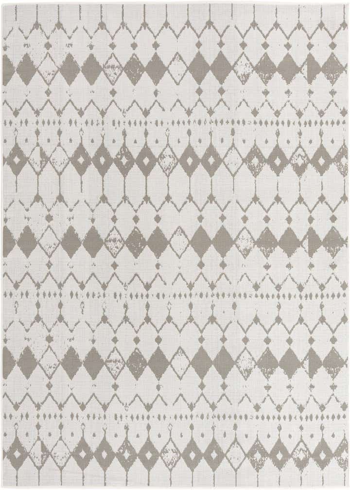 7' 10 x 7' 10 Easy-Clean Lattice Indoor / Outdoor Square Rug