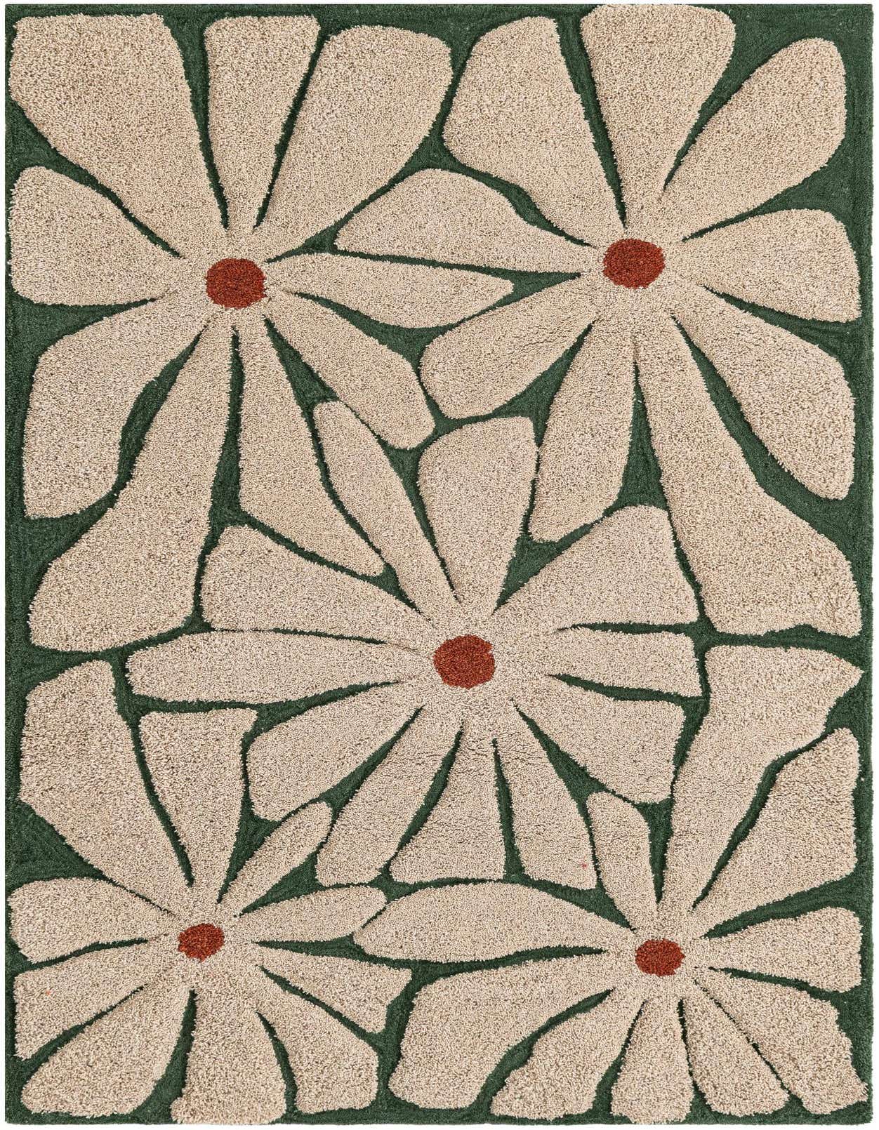 3' 3 x 5' 3 Handtufted Wool Rug