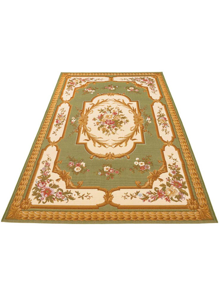 Detail image of 5' 2 x 7' 7 Easy-Clean Traditional Indoor / Outdoor Rug