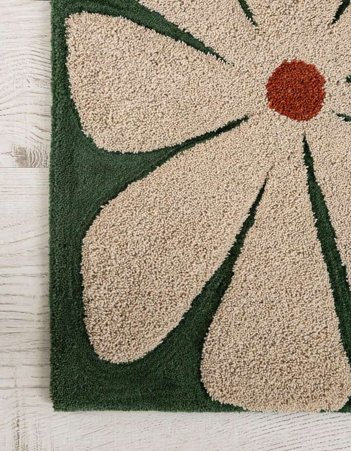 2' x 8' Handtufted Wool Runner Rug