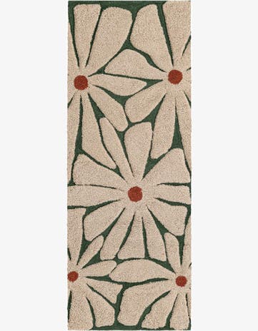 2' x 6' 1 Handtufted Wool Runner Rug