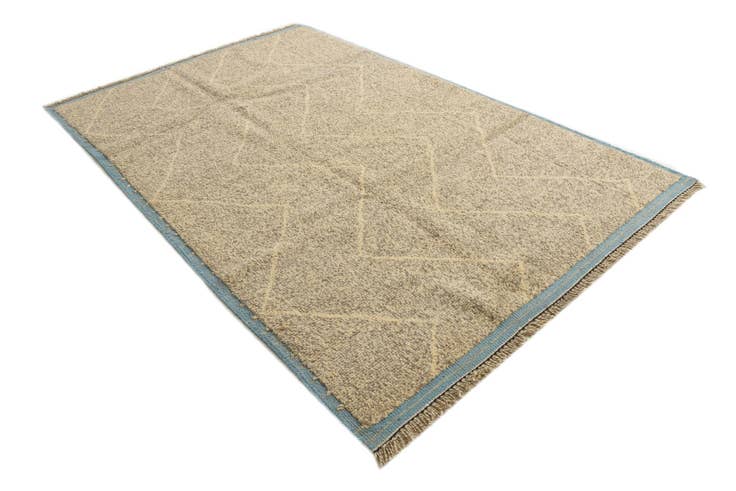 Detail image of 6' 2 x 9' 6 Hand Knotted Moroccan Wool Rug