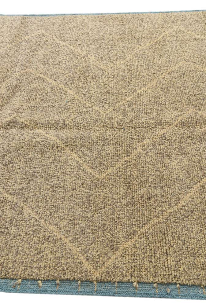 6' 2 x 9' 6 Hand Knotted Moroccan Wool Rug