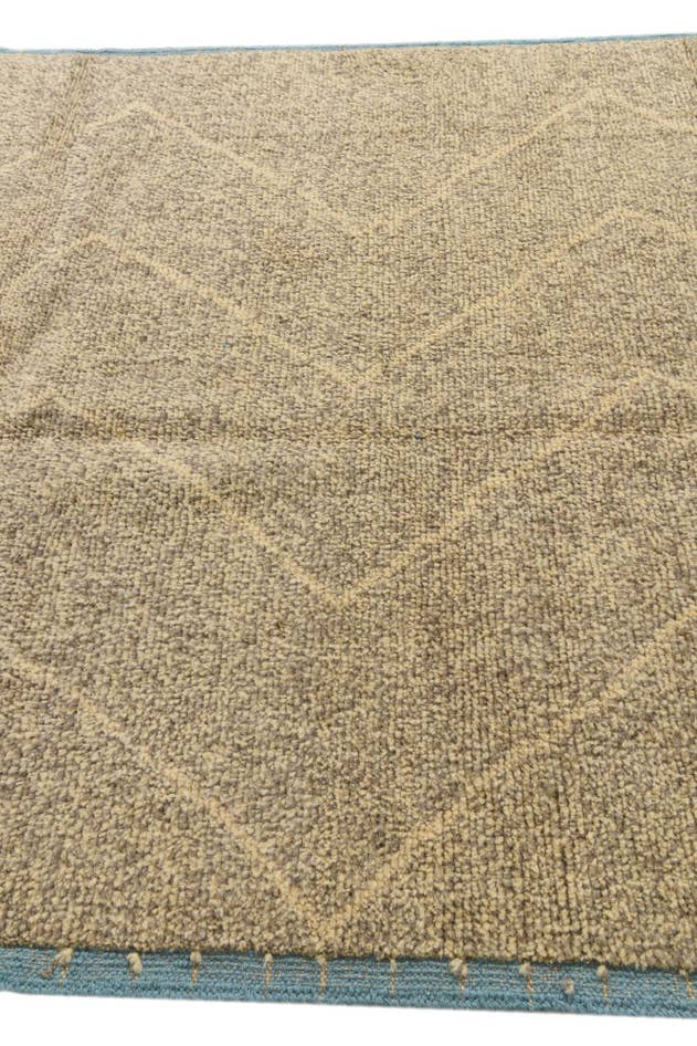 Detail image of 6' 2 x 9' 6 Hand Knotted Moroccan Wool Rug
