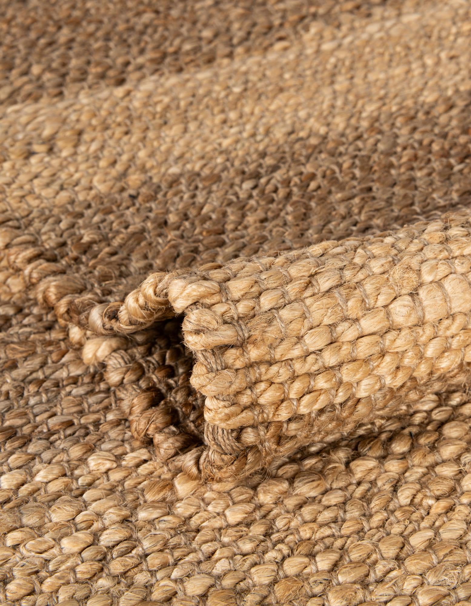 4' 1 x 6' 1 Handmade Braided Jute Rug