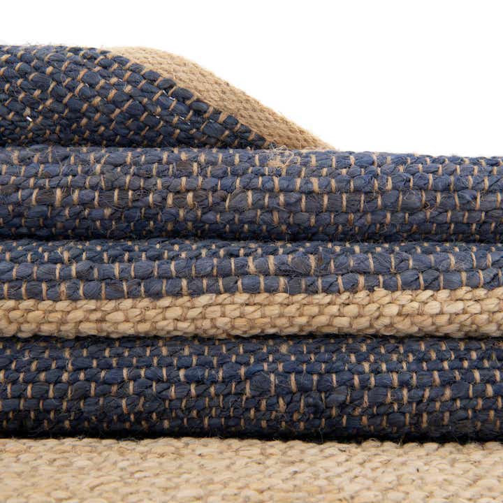 4' 1 x 6' 1 Handmade Braided Jute Rug