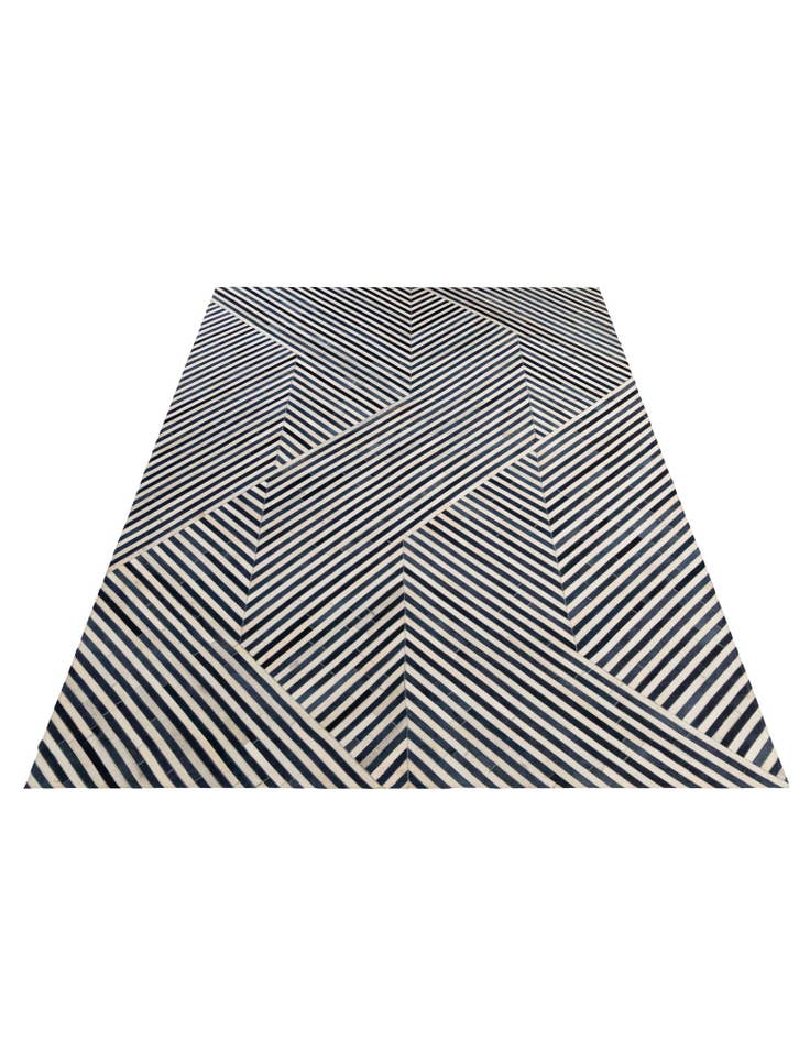 Detail image of 7' 11 x 10' 10 Cowhide - Patchwork Rug