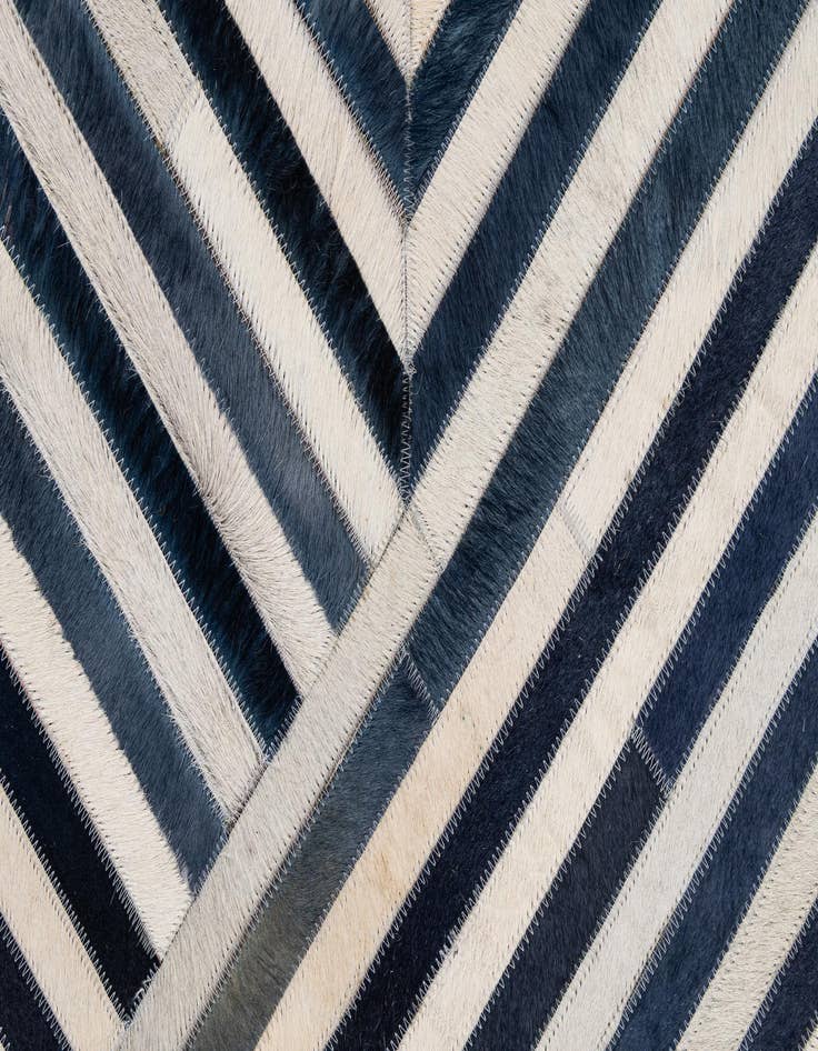 Detail image of 7' 11 x 10' 10 Cowhide - Patchwork Rug