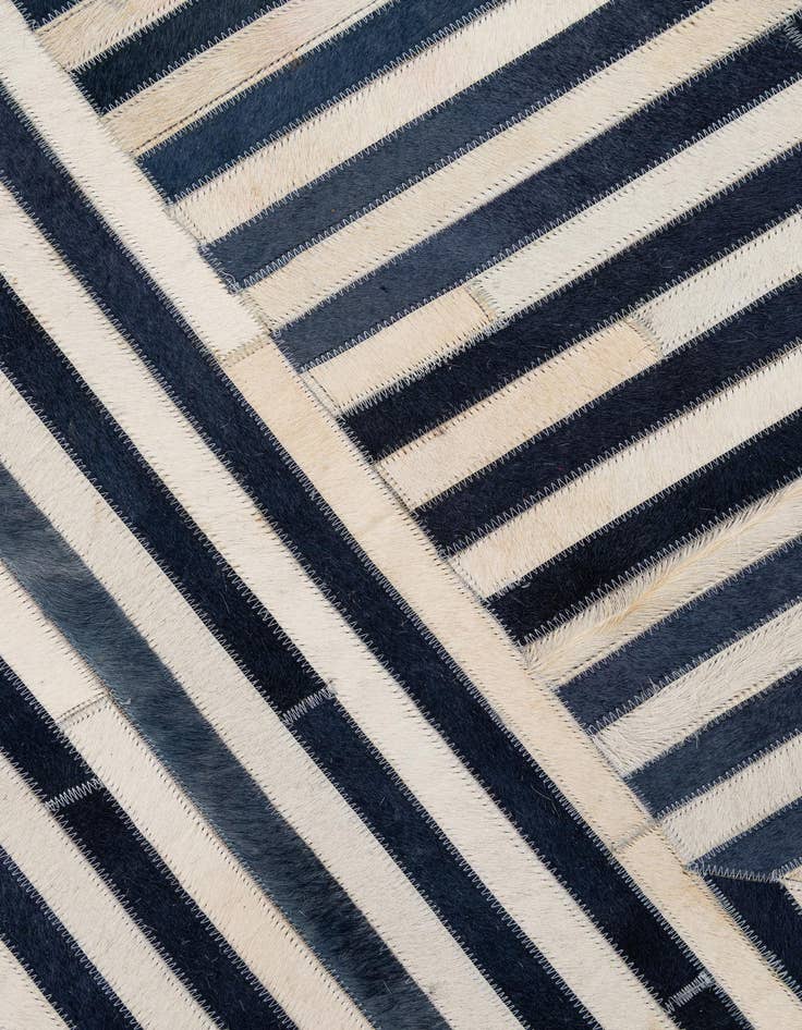 Detail image of 7' 11 x 10' 10 Cowhide - Patchwork Rug