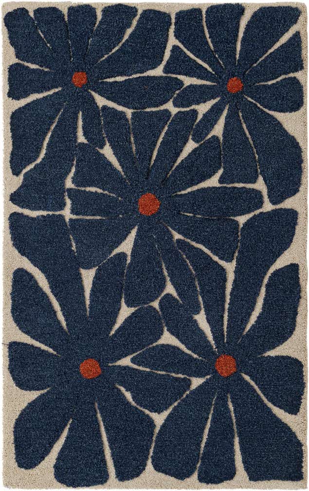 4' 1 x 6' 1 Handtufted Wool Rug