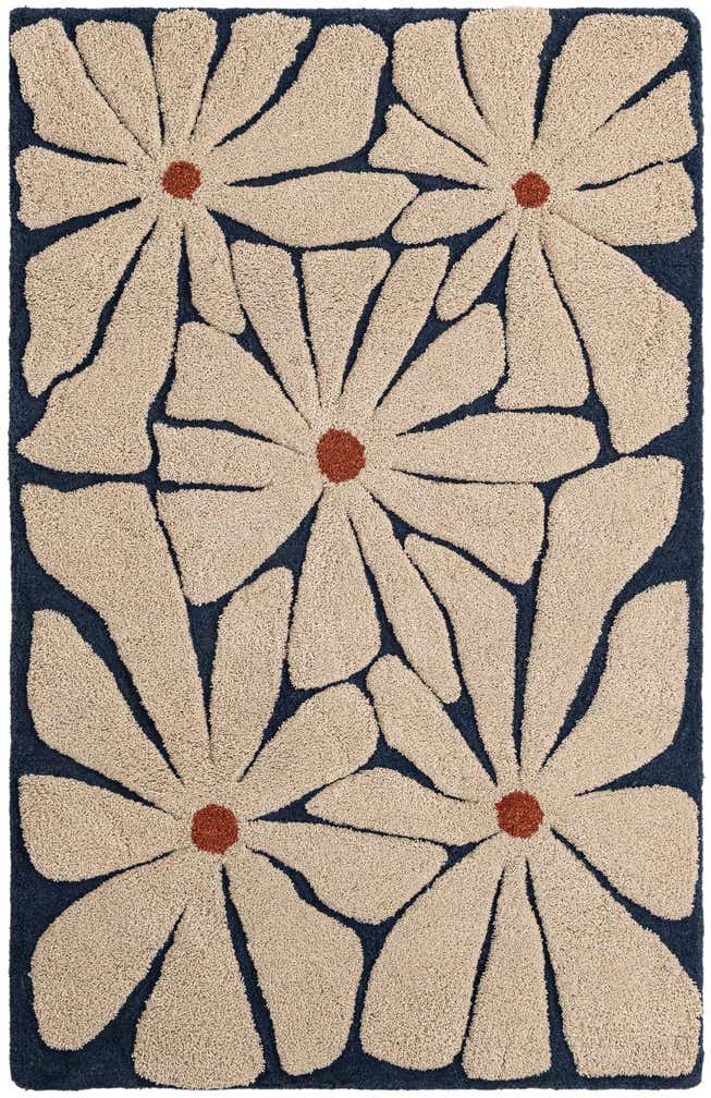 4' 1 x 6' 1 Handtufted Wool Rug