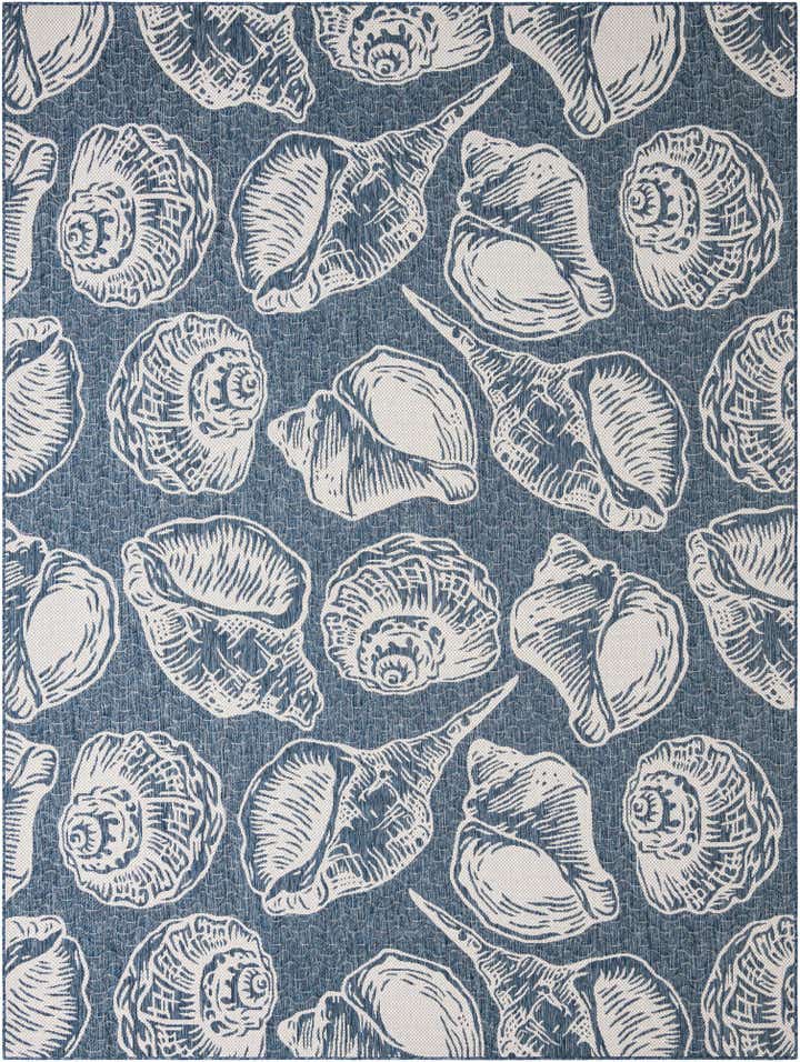 9' x 12' Easy-Clean Coastal Indoor / Outdoor Rug