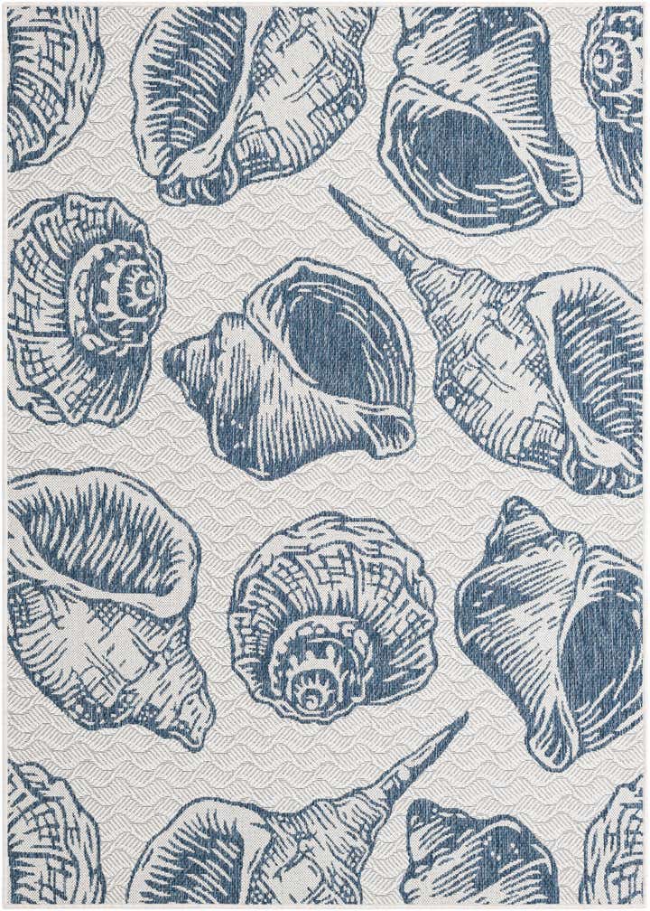 5' 3 x 7' Easy-Clean Coastal Indoor / Outdoor Rug