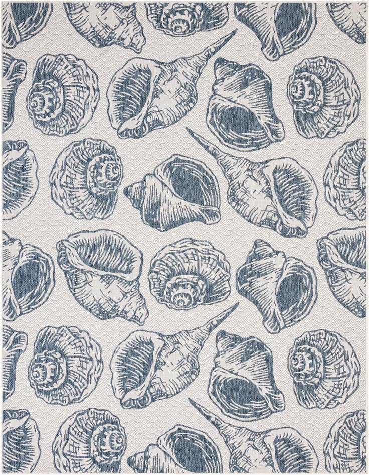 Detail image of 9' x 12' Easy-Clean Coastal Indoor / Outdoor Rug