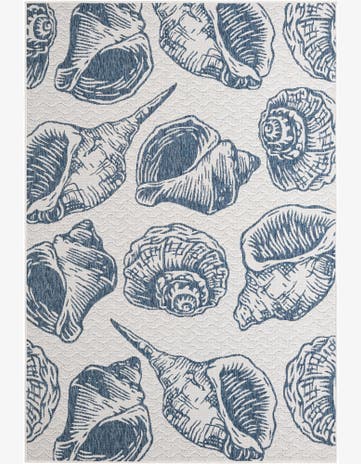 6' x 9' Easy-Clean Coastal Indoor / Outdoor Rug