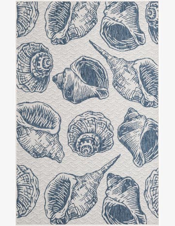 5' 3 x 8' Easy-Clean Coastal Indoor / Outdoor Rug