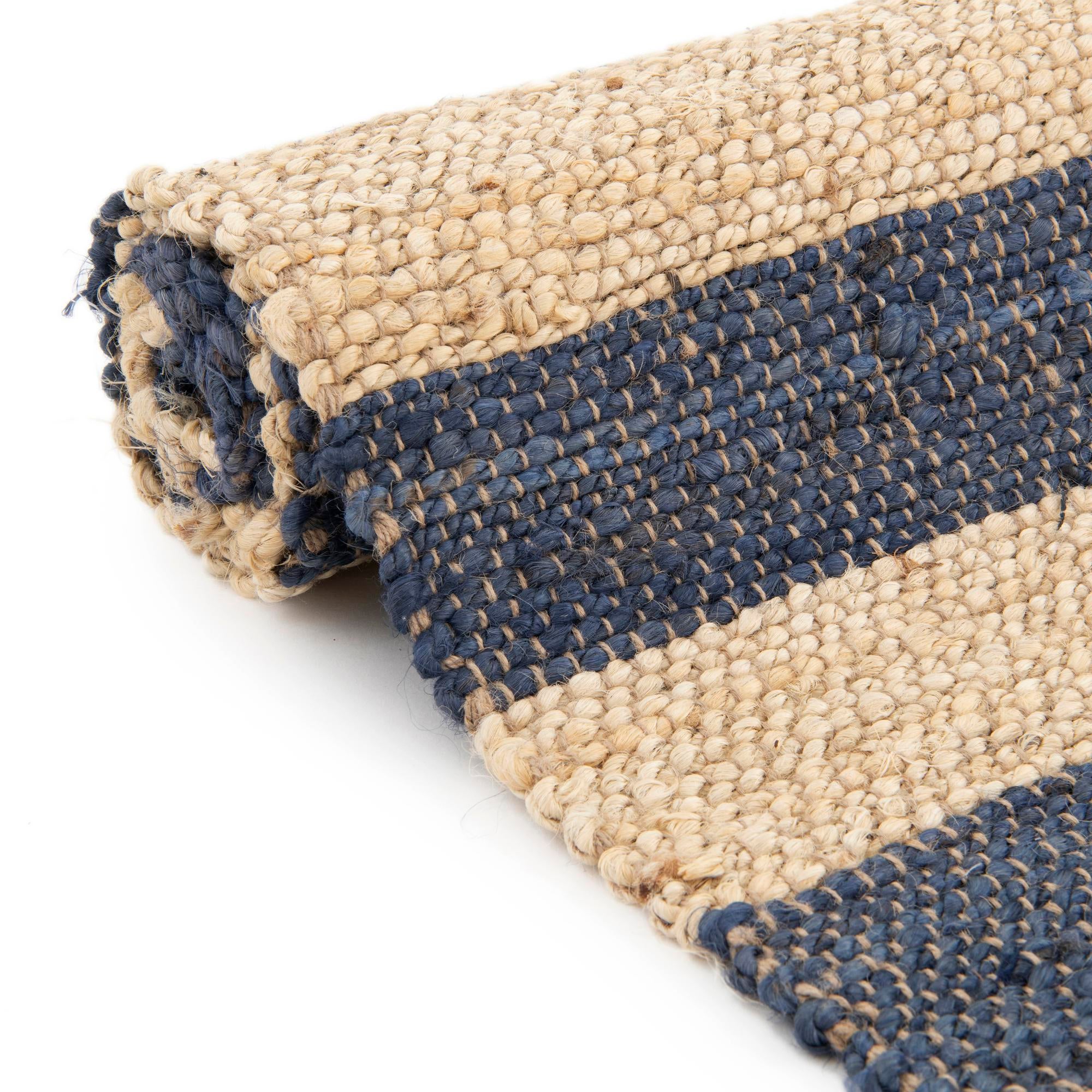2' 7 x 10' Handmade Braided Jute Runner Rug
