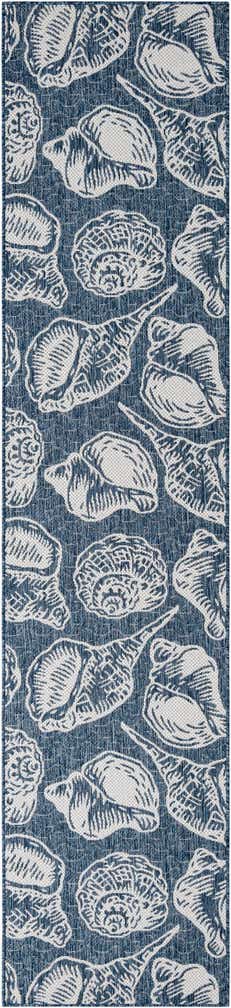 2' 7 x 12' Easy-Clean Coastal Indoor / Outdoor Runner Rug