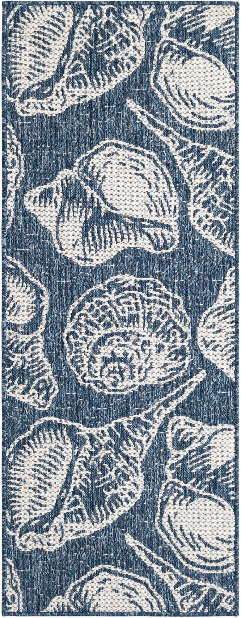 2' x 5' 3 Easy-Clean Coastal Indoor / Outdoor Runner Rug