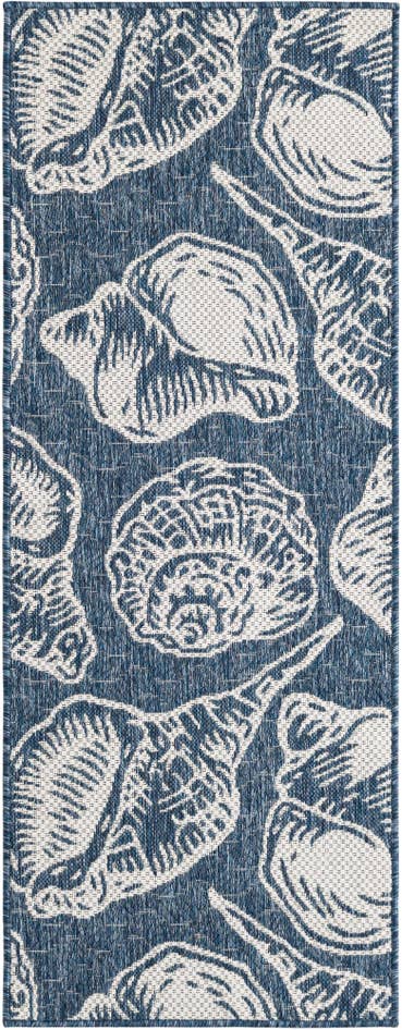 Detail image of 2' x 5' 3 Easy-Clean Coastal Indoor / Outdoor Runner Rug