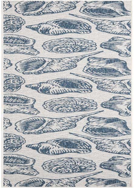 2' 7 x 12' Easy-Clean Coastal Indoor / Outdoor Runner Rug