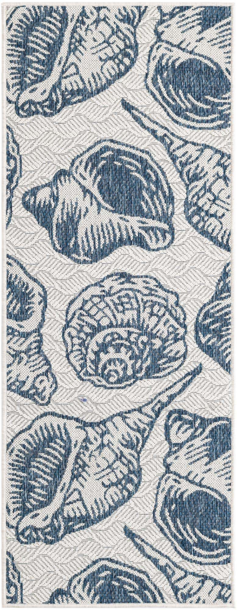 2' x 5' 3 Easy-Clean Coastal Indoor / Outdoor Runner Rug