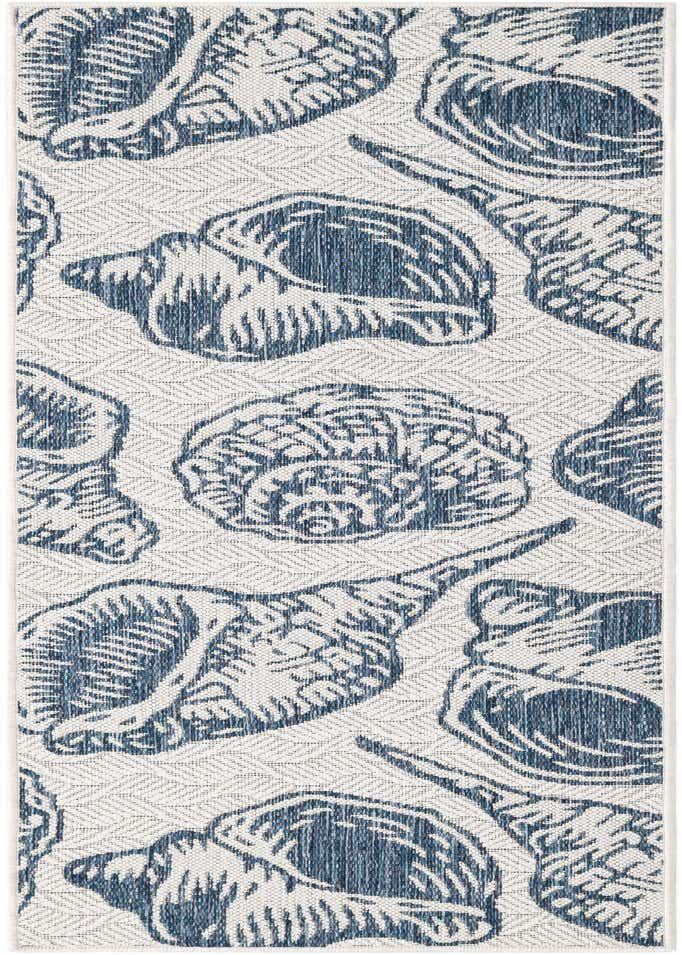 2' x 6' Easy-Clean Coastal Indoor / Outdoor Runner Rug
