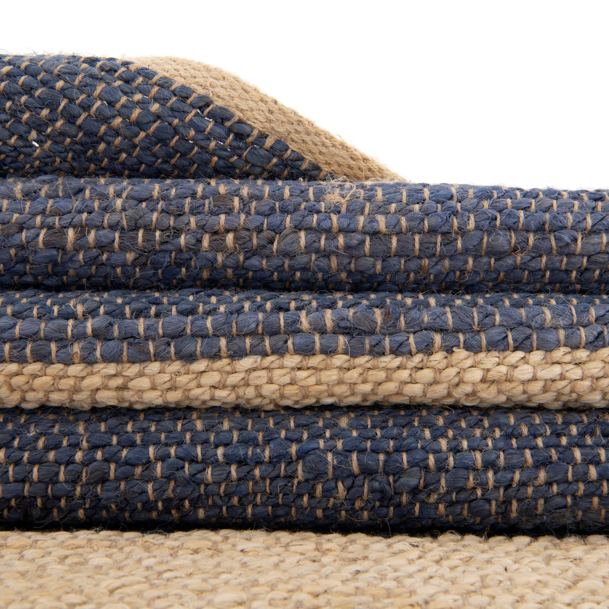 7' 10 x 7' 10 Handmade Braided Jute Square Rug