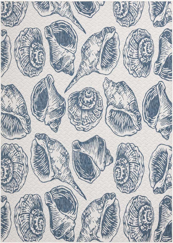 10' x 10' Easy-Clean Coastal Indoor / Outdoor Square Rug