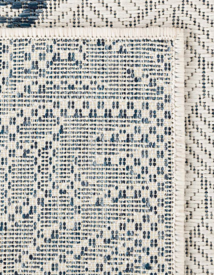 Detail image of 13' x 13' Easy-Clean Coastal Indoor / Outdoor Square Rug