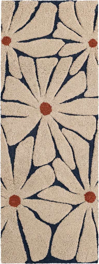 2' x 8' Handtufted Wool Runner Rug