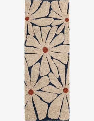 2' x 8' Handtufted Wool Runner Rug