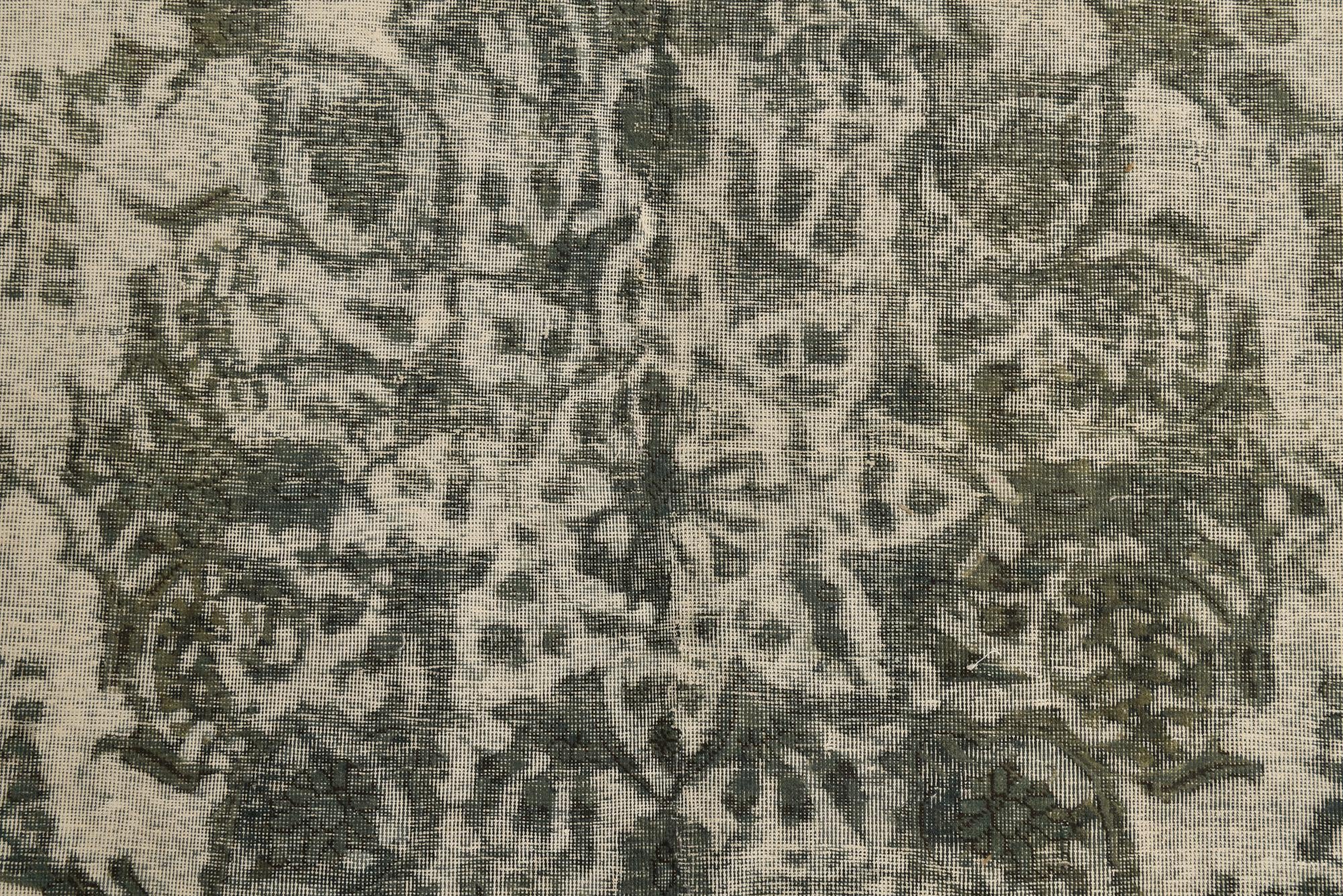 9' 8 x 12' 4 Hand Knotted Ultra Vintage Persian Wool Rug