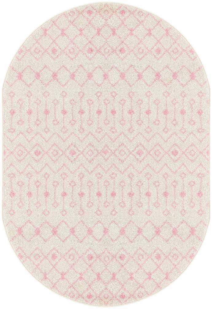 4' x 6' Moroccan Trellis Oval Rug