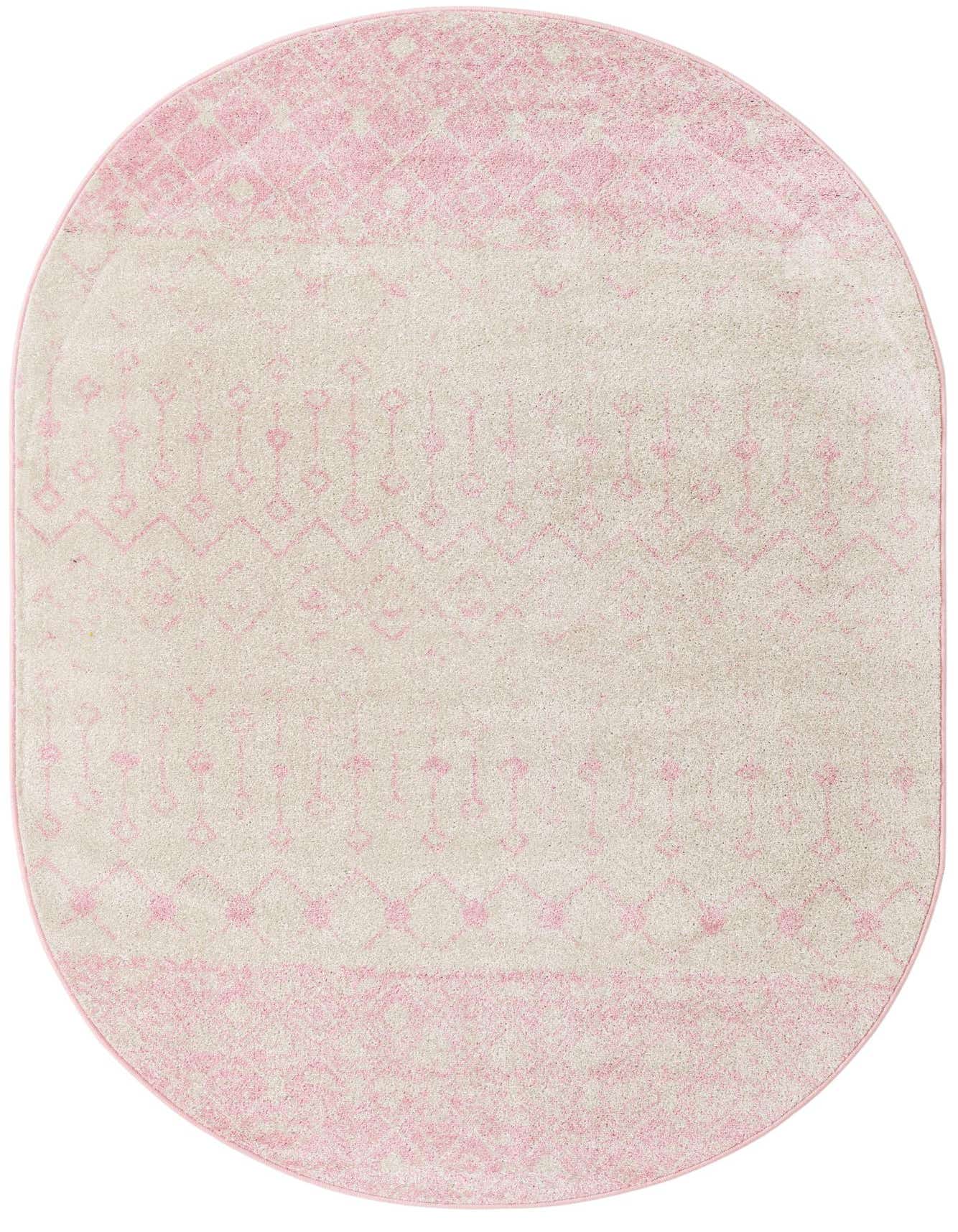 5' 3 x 8' Moroccan Trellis Oval Rug