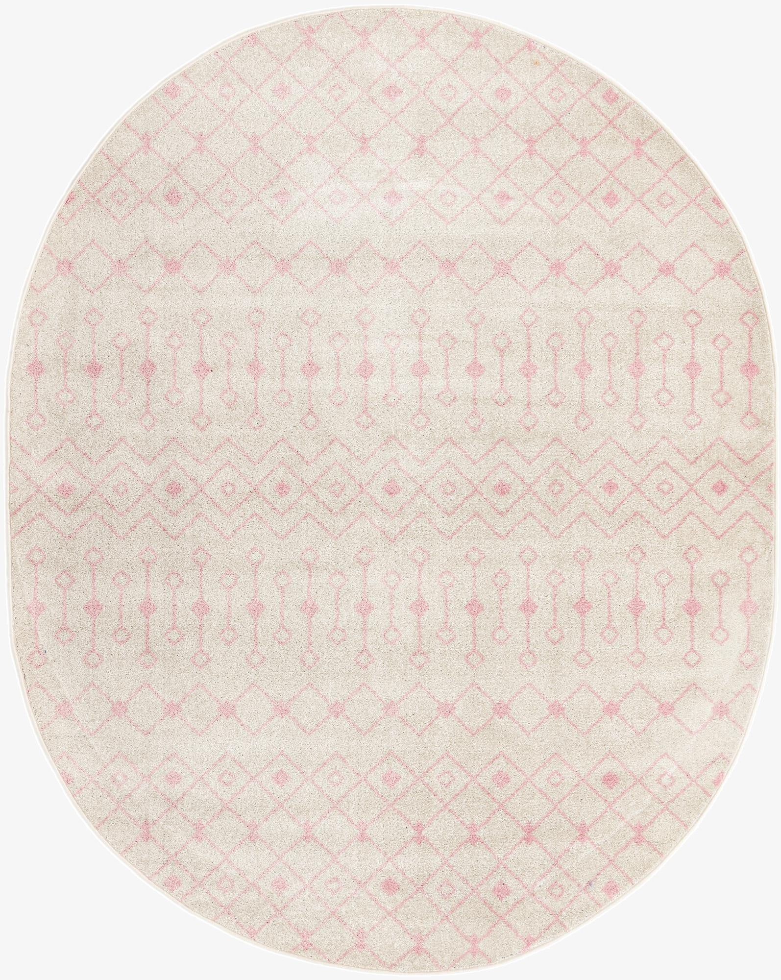 240cm x 305cm Moroccan Trellis Oval Rug