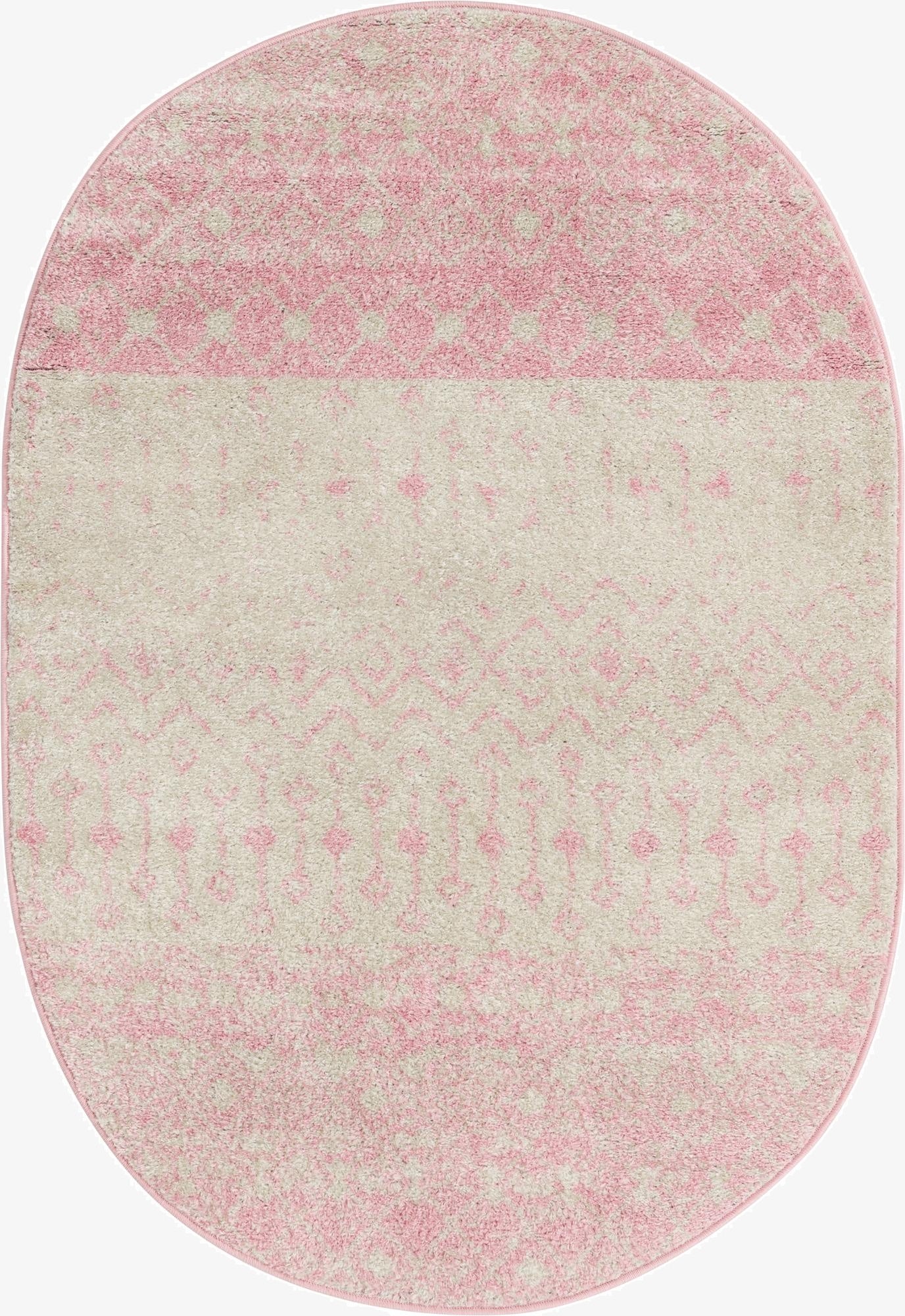 122cm x 183cm Moroccan Trellis Oval Rug