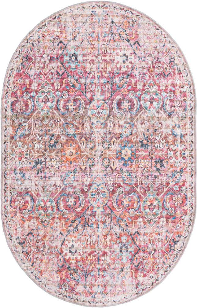 4' x 6' Washable Nostalgia Oval Rug