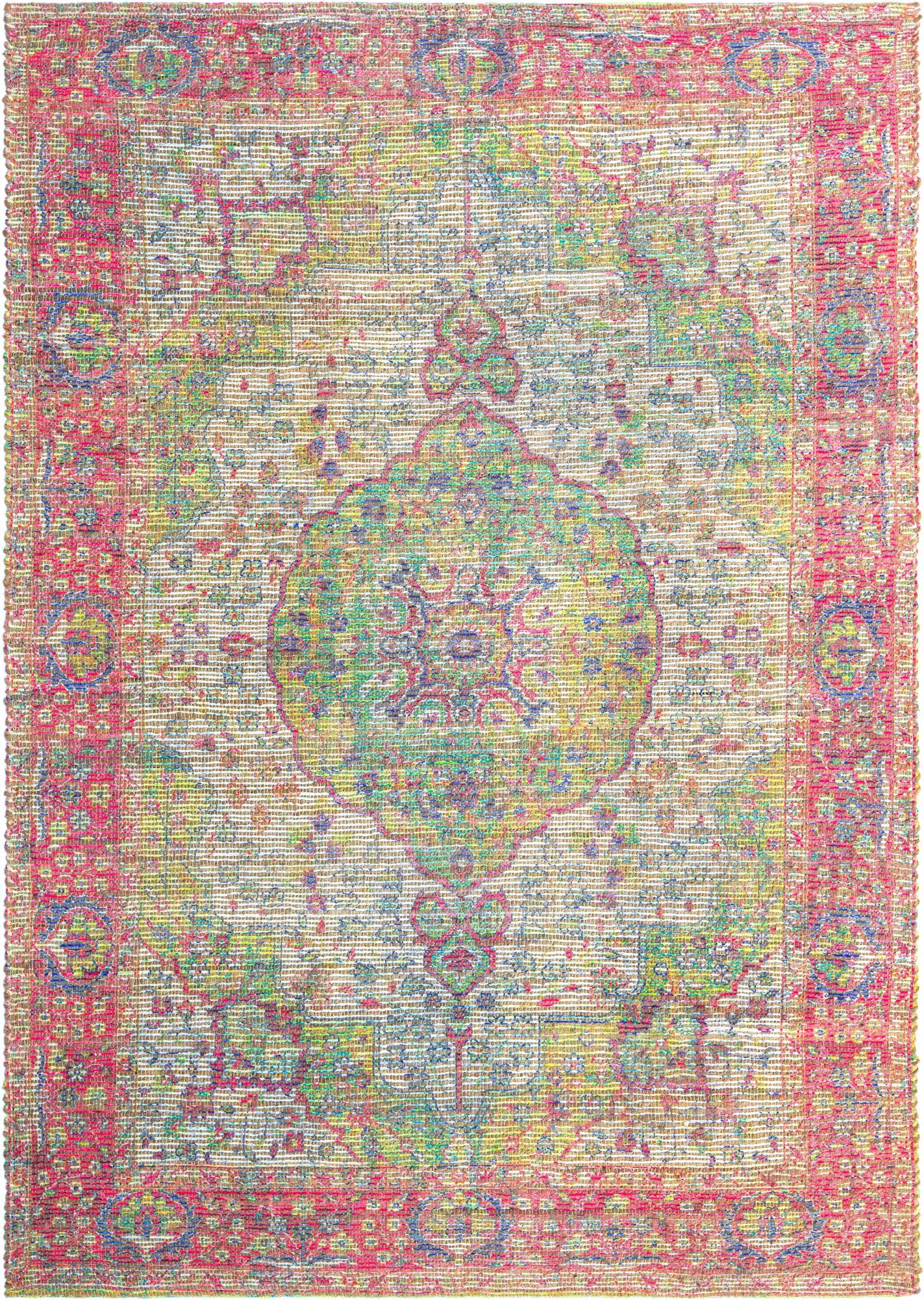 6' 1 x 9' Hand Woven Chenille Jute Rug