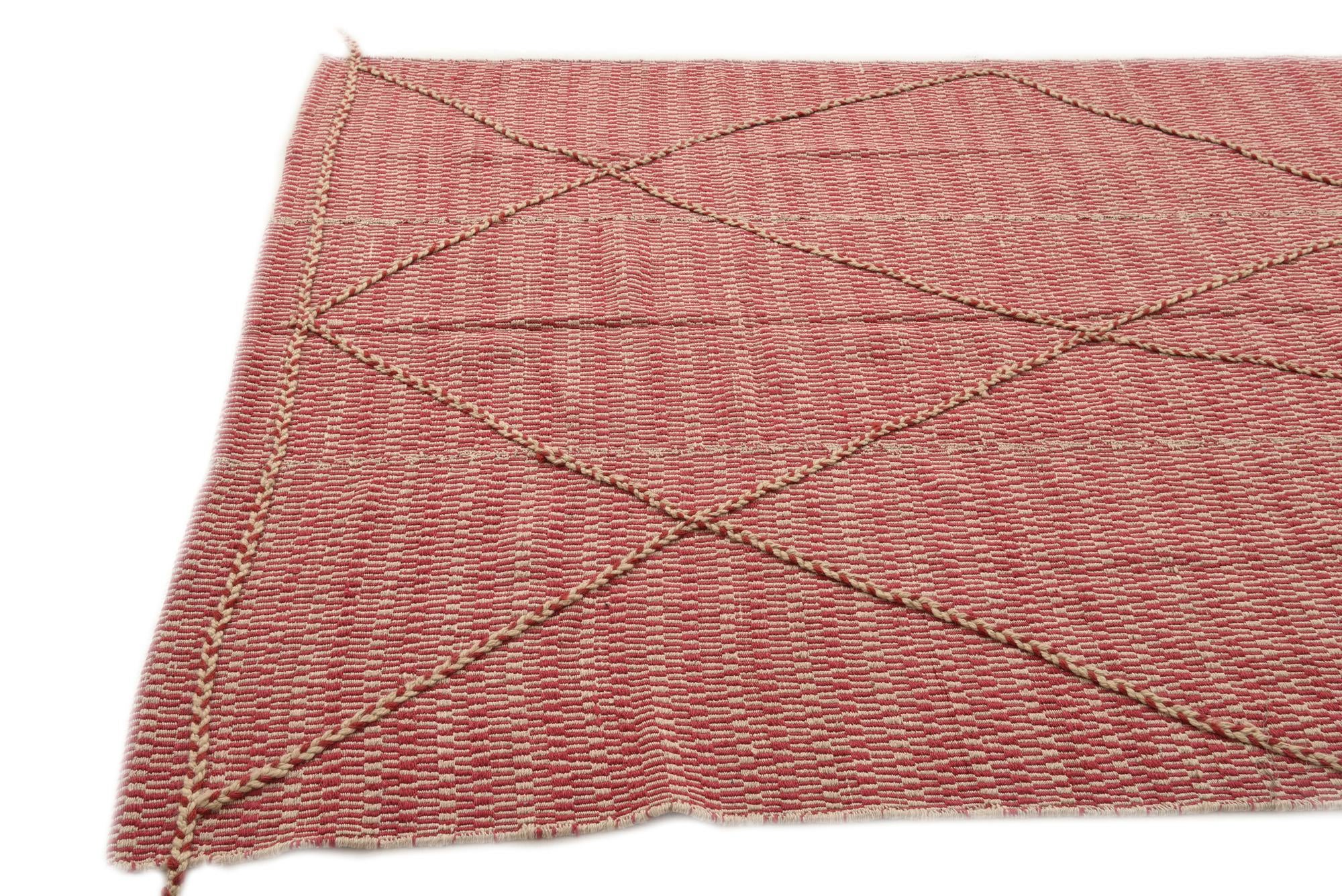 6' x 8' 5 Hand Knotted Moroccan Wool Rug