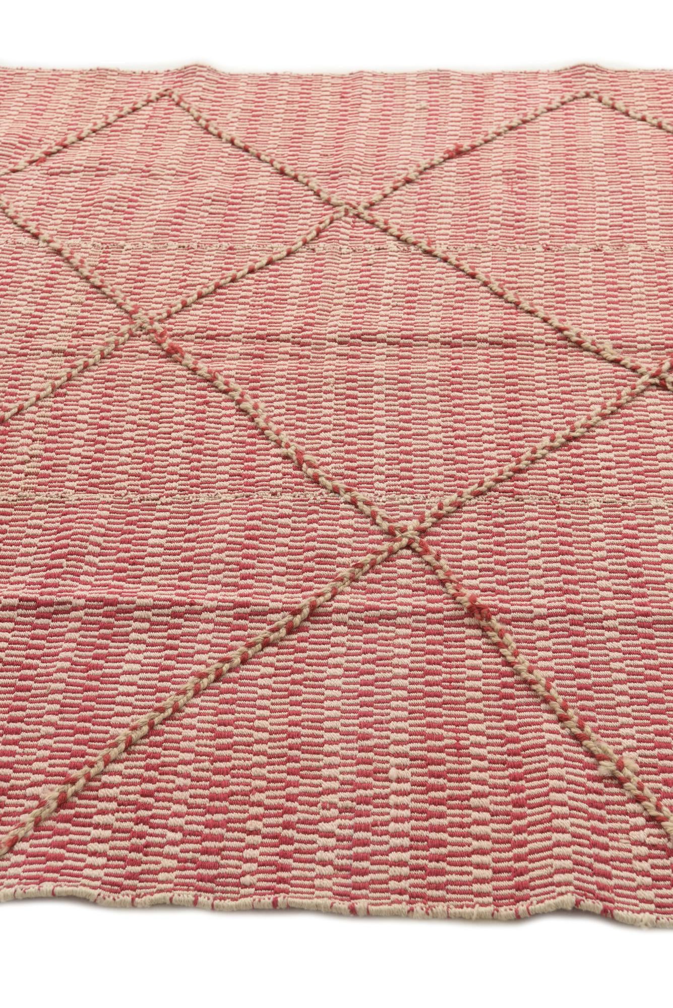 6' 2 x 8' 8 Hand Knotted Moroccan Wool Rug